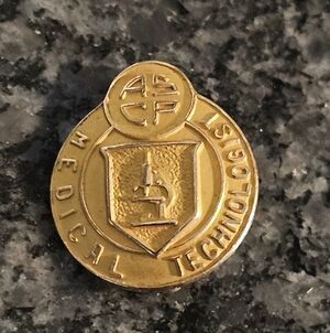 10K Gold ASCP American Society Clinical Pathology Microbiologist Pin Lapel Vtg